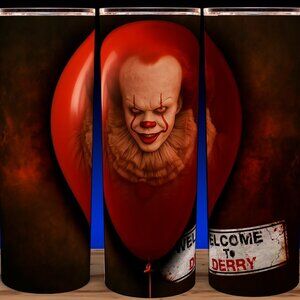 IT Pennywise the Clown Welcome To Derry Horror Cup Mug Tumbler 20oz